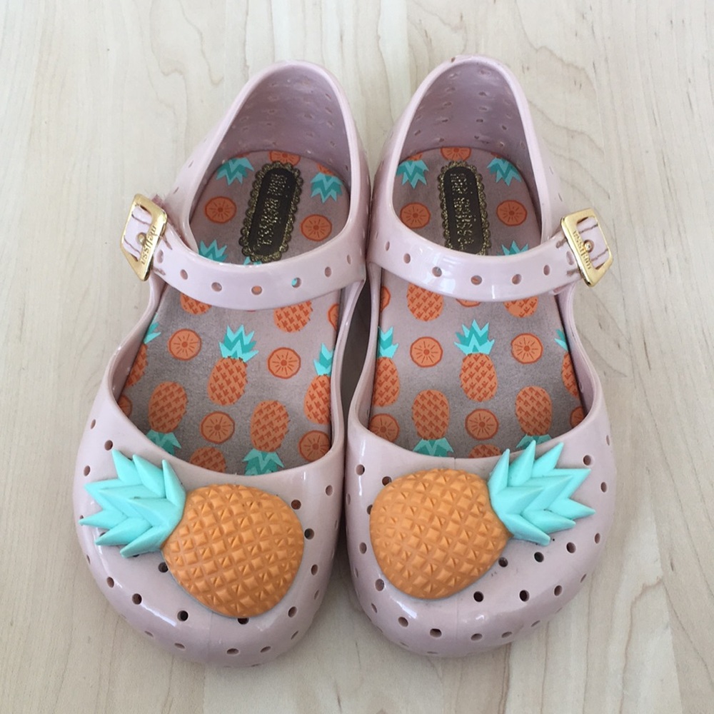 Mini Melissa Pineapple Sandals - Light Pink